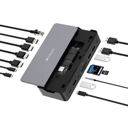 Verbatim CDS-15SSD Alámbrico USB 3.2 Gen 1 (3.1 Gen 1) Type-C Negro, Gris