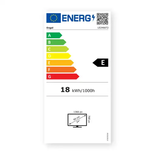 Engel LE3266T2 61 cm (24\) HD Negro 180 cd / m²