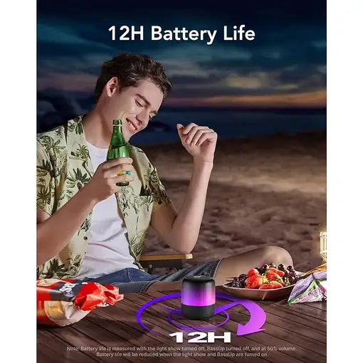 Soundcore Glow Mini Altavoz monofónico portátil Negro 8 W