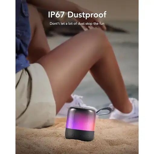 Soundcore Glow Mini Altavoz monofónico portátil Negro 8 W