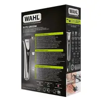 Wahl Elite Groom Negro, Plata Ión de litio