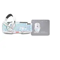 NASA ANDROMEDA4IN1-W teclado Ratón incluido Juego USB QWERTY Español Blanco