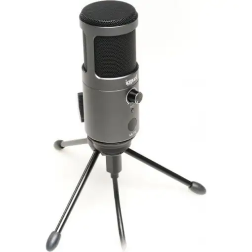 iggual Micrófono condensador Podcasting Pro gris
