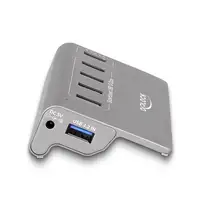 DeLOCK Concentrador USB 10 Gbps con 4 puertos USB Tipo-A + 1 puerto de carga rápid