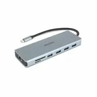 DICOTA D32065 hub de interfaz USB 3.2 Gen 1 (3.1 Gen 1) Type-C Plata
