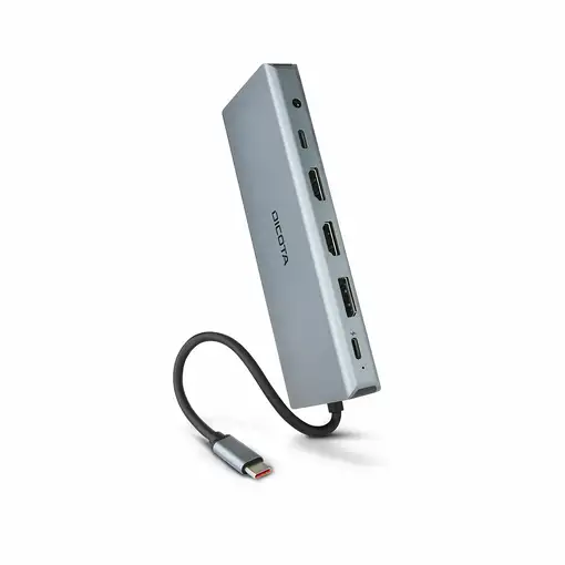 DICOTA D32065 hub de interfaz USB 3.2 Gen 1 (3.1 Gen 1) Type-C Plata