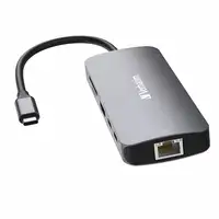 Verbatim CMH-09 USB Tipo C 10000 Mbit/s Plata