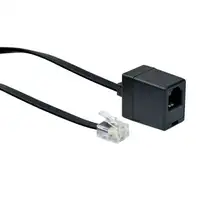 Schwaiger 10m RJ-11 - RJ-11 Negro