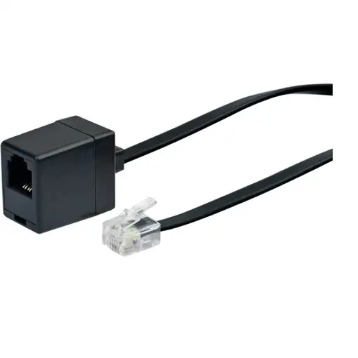 Schwaiger 10m RJ-11 - RJ-11 Negro