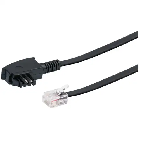 Schwaiger 3.0m RJ-12 - TAE-F 3 m Negro