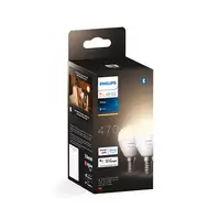 Philips Hue White Bombilla esférica - Bombilla inteligente E14 - (paquete de 2)