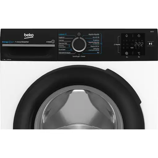 Lavadora de 7 kg 1200 rpm Negro BM3WFU3721W BEKO