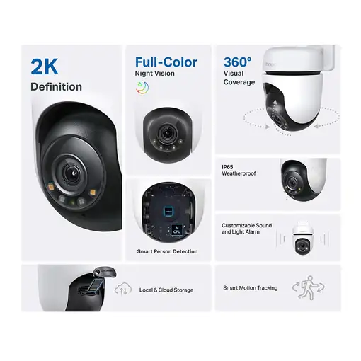 TP-Link Tapo C510W Almohadilla Cámara de seguridad IP Interior y exterior 2304 x 1