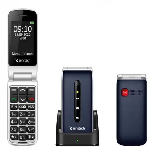 Sunstech CELT18 6,1 cm (2.4\) 101 g Azul Teléfono para personas mayores