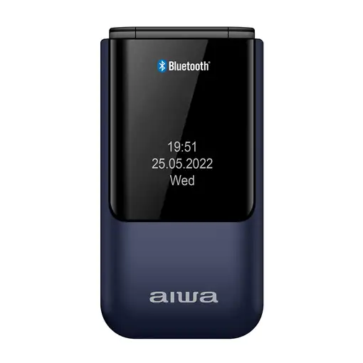 Aiwa FP-24BL teléfono móvil 6,1 cm (2.4\) 91,7 g Negro, Azul Característica del te