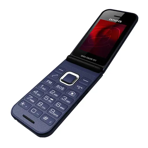Aiwa FP-24BL teléfono móvil 6,1 cm (2.4\) 91,7 g Negro, Azul Característica del te
