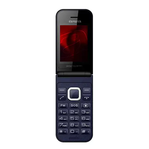 Aiwa FP-24BL teléfono móvil 6,1 cm (2.4\) 91,7 g Negro, Azul Característica del te