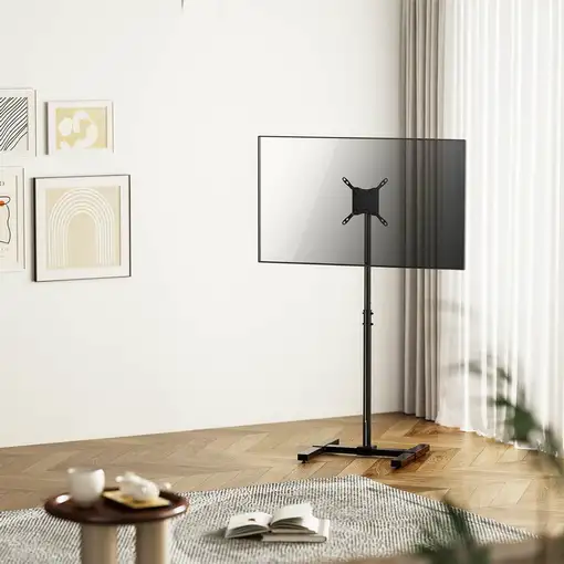 AISENS Soporte de Suelo Inclinable y Extensible para TV 20Kg de 13-42, Negro