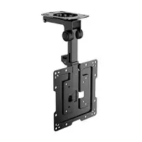 AISENS Soporte de Techo Giratorio, Plegable para Monitor/TV 20Kg de 19-43, Negro