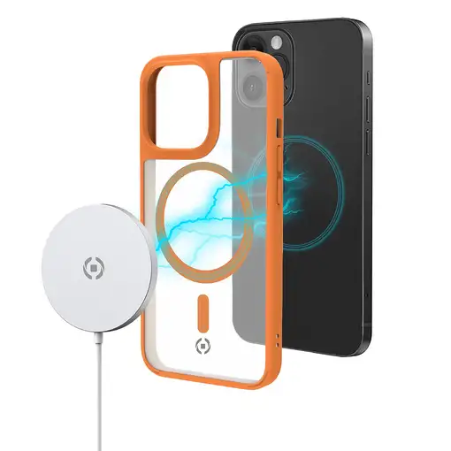 Celly Magmatt funda para teléfono móvil 15,5 cm (6.1\) Transparente, Amarillo