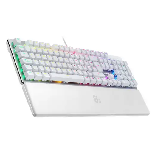Newskill Gaming NS-KB-SERIKEV2 teclado Juego USB QWERTY Español Blanco