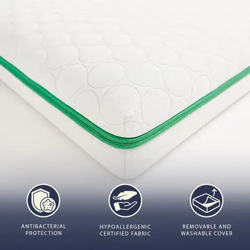 The White Stone Sobrecolchón 140x200 en Memory Foam Breeze de 9 Zonas