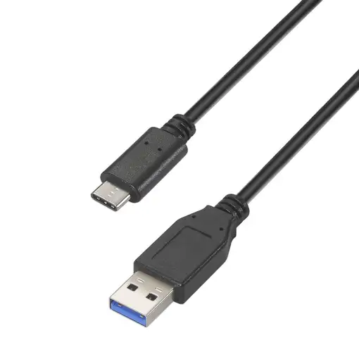 AISENS Cable USB 3.1 Gen 2 10 Gbps 3 A, Tipo C/M-A/M, Negro, 1.5m