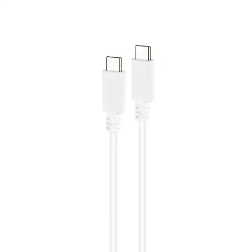 Nanocable Cable USB 2.0 3A, tipo USB-C/M-USB-C/M, Blanco, 1.5 m