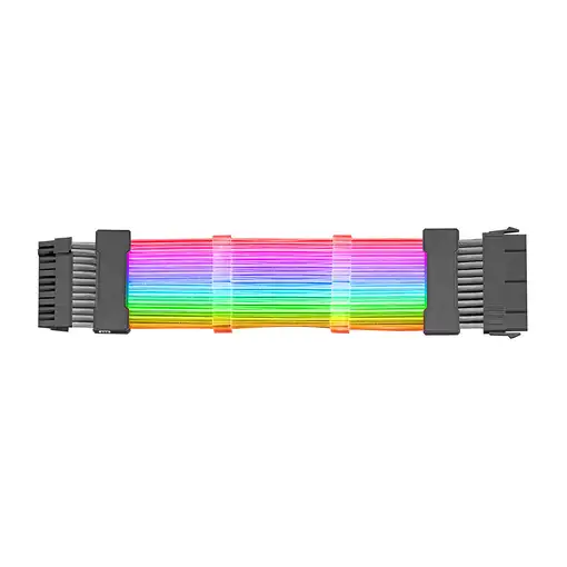 Mars Gaming MCA-24, Cable Extensor ARGB 24pin ATX para Placa Base, LEDs Ultrabrill