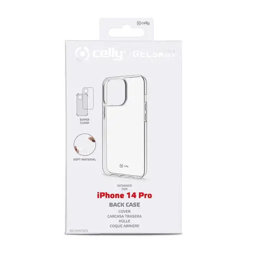 Celly Gelskin funda para teléfono móvil 15,5 cm (6.1\) Transparente