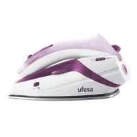 Ufesa PV0500 Plancha vapor-seco Suela de acero inoxidable 1100 W Púrpura, Blanco
