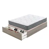 Pack Flex Garbí + Madera 25 Zapatero (180x200 cm - Blanco veta)