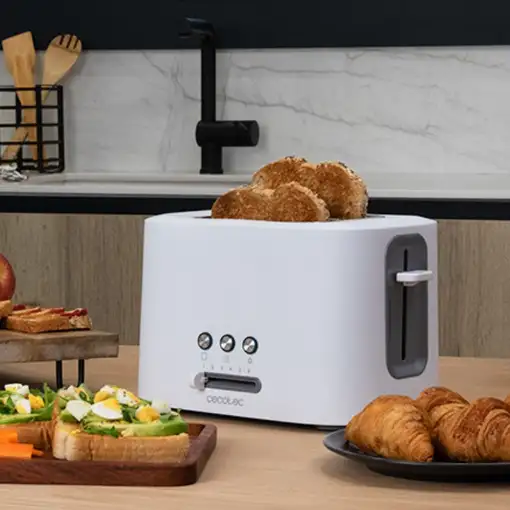 Cecotec 03188 tostadora 6 2 rebanada(s) 980 W Blanco
