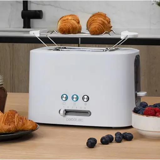 Cecotec 03188 tostadora 6 2 rebanada(s) 980 W Blanco