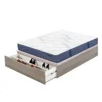 Pack Flex Colchón Habana + Canapé Madera 25 Zapatero (135x200 cm - Blanco veta)