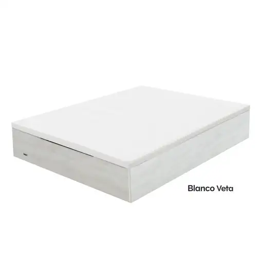 Pack Flex Palace + Madera 25 Zapatero (135x190 cm - Blanco)