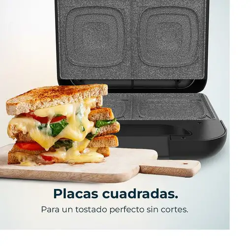 Cecotec 02953 sandwichera Negro, Acero inoxidable