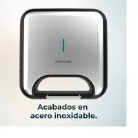 Cecotec 02953 sandwichera Negro, Acero inoxidable