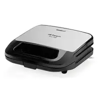 Orbegozo SW 7560 sandwichera 750 W Negro, Plata