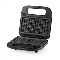 Orbegozo SW 7560 sandwichera 750 W Negro, Plata