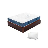 Pack Flex Habana + Canapé Madera 19 + Almohadas (135x190 cm - Cerezo)