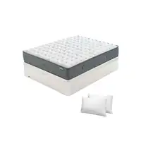 Pack Flex Nimbus + Canapé Madera 19 + Almohadas (150x190 cm - Blanco)