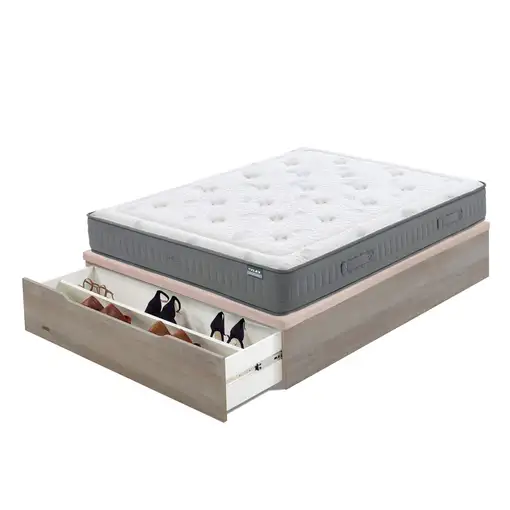 Pack Flex Garbí + Madera 25 Zapatero (180x200 cm - Natural)