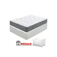 Pack Flex Colchón Garbí + Canapé Madera 25 + Almohadas (135x190 cm - Natural)