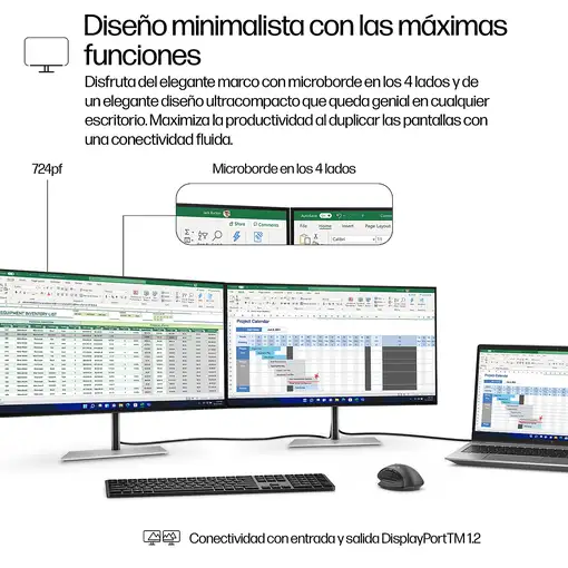 HP Monitor FHD serie 7 Pro de 23,8 pulgadas - 724pf
