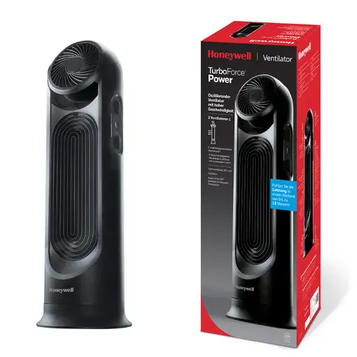 Ventiladores torre Negro HONEYWELL