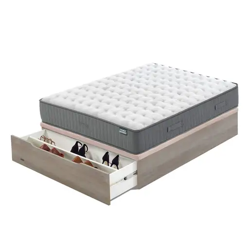 Pack Flex Colchón Nimbus + Canapé M25 Zapatero (150x190 cm - Natural)