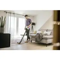 Kärcher VC 4 Aspiradora escoba 2 en 1 Batería Secar HEPA Sin bolsa Negro, Amarillo