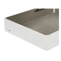 Canapé Abatible Flex Madera 25 Tejido Transpirable 3D (135x190 cm - Blanco)