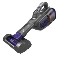 Black & Decker BHHV520BFP aspiradora de mano Negro, Violeta Sin bolsa